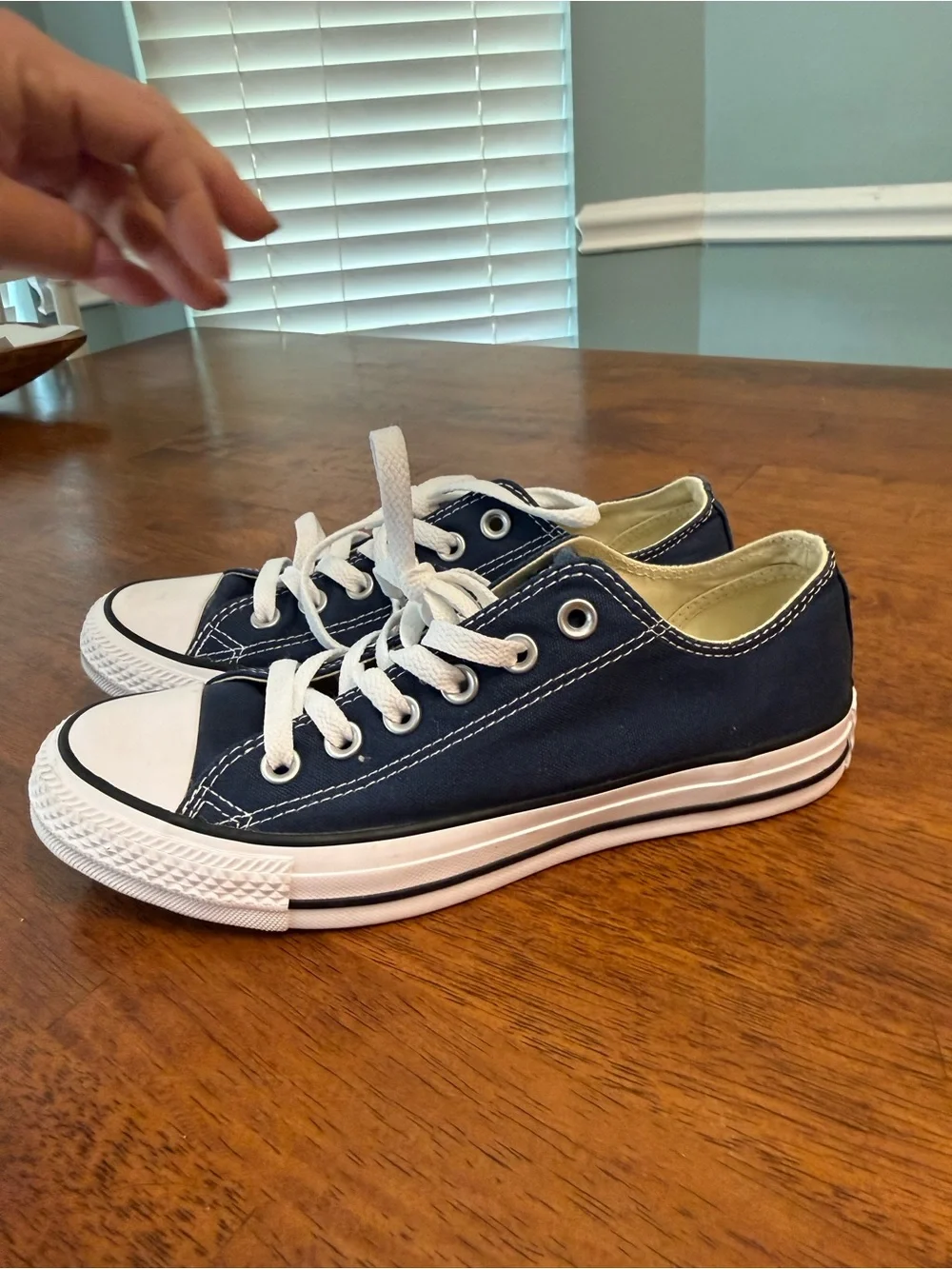 Converse Chuck Taylor All Star Low Top Navy Blue Sneakers Mens 5 Womens 7